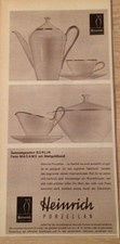 Orig Reklame Werbung 1969 HEINRICH Porzellan  Sammelgeschirr BERLIN Form MADAME