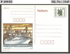 DDR / Bildpostkarte / P109/02 / Mi.-Nr.: 3345 / Ungebraucht / MS Arkona