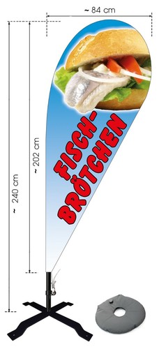 Beachflag fischbrötchen - beachflag, ca