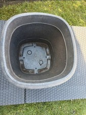 Großer Pflanzkübel in Steinoptik, wetterfest, Kunststoff, für Garten & Terrasse