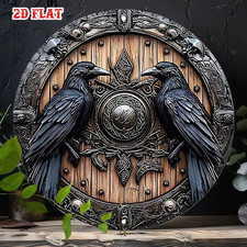 Raben Wandschild Rund 20cm