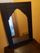 Wandspiegel mit schönem dekorativem Holzrahmen 45×70cm mit 2 Aufhängungen