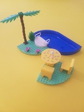 Lego Belville Pool / Terrasse  mit Bauplatte zum Traumhaus Retro Vintage 90er