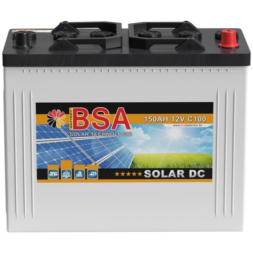 Bsa solarbatterie 12v 150ah - 12v,