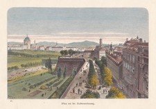 Vienna Wien Österreich Austria Ansicht view Holzstich woodcut 1880
