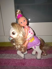 🎠simba barbie puppe evi + pferd set aus sammlung konvolut paket🎠