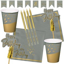 GOLD GRAU SILBER - Geschirr