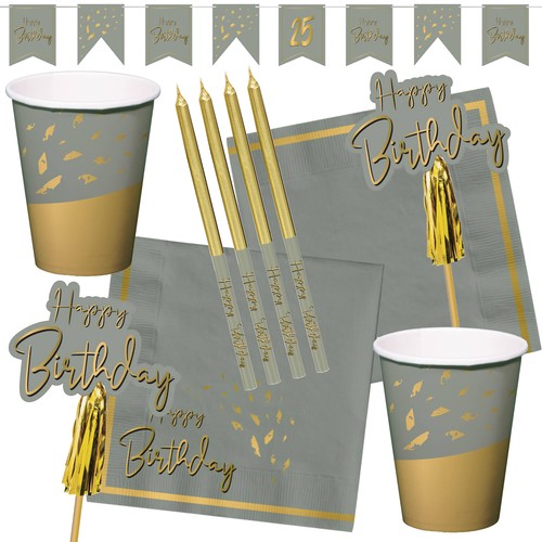 Gold grau silber geschirr - gold,