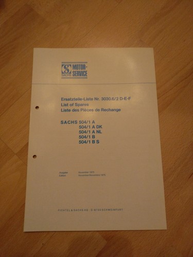 Sachs 3030 504 1 - 3030.6/2, 504/1