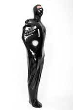 Latex Schlafsack mit Haube - "TRÄUMEN in LATEX" - in SCHWARZ oder SMOKYGREY