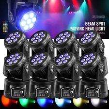 8Stk Moving Head Bühnenbeleuchtung LED 7x15W RGBW Beam Wash DJ DMX512 Partylicht
