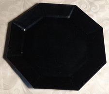 Arcoroc Octime schwarz 1x Speiseteller D. 25 cm  France eckig diagonal 27 cm