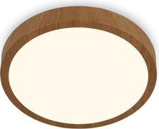 Briloner LED-Deckenlampe Runa Deckenleuchte Leuchte Wood Holzoptik 3.000 K Ø28cm