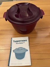 Tupperware Reismeister 2,2 Liter Reiskocher für die Mikrowelle - Lila NEU