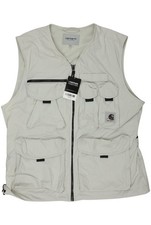 Carhartt Weste Herren ärmellose Jacke Steppweste Anzugweste Gr. M Beige #bbtruge