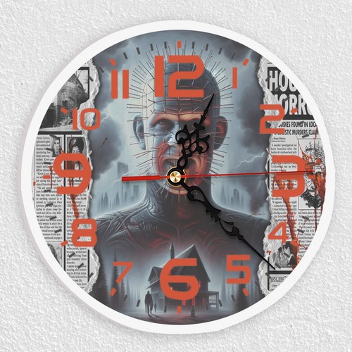 Wanduhr aus glas mit - glas, cm