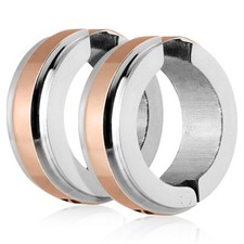 Creolen mit Mittelring Silber