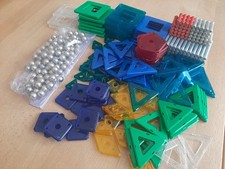 Geomag Konvolut, gebraucht, fast 350 Teile