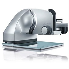 GRAEF M90 Allesschneider silber Kippschneider Vollstahlmesser glatt Glasboden