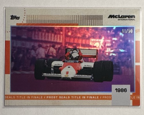 Alain prost topps mclaren - prost,