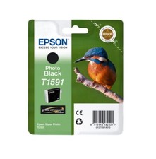 Original Epson T1591 Eisvogel foto schwarz Stylus Photo Foto R2000 - OVP 08/2020