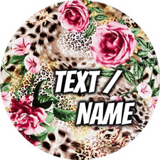 Leopard Tortenbild Party Deko