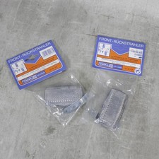 2 x OWEKA Retro Fahrrad Reflektor Katzenauge Front Rück Strahler Weiß Halterung