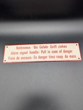 Altes emaille schild - emaille, eisenbahn