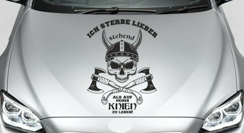 Aufkleber auto motorhaube thor - aufkleber,