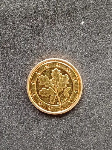 Cent münze goldfarbig - 1,