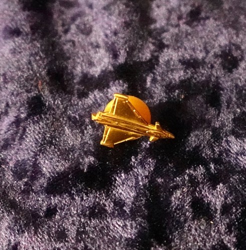 Flugzeug pin gold - flugzeug, anstecker