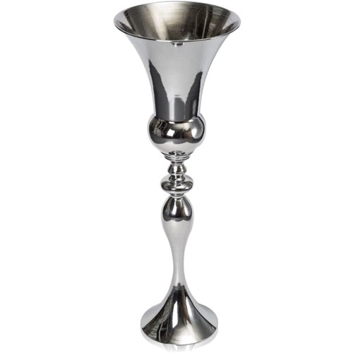 Silberne bodenvase 74cm eisen - silberne,