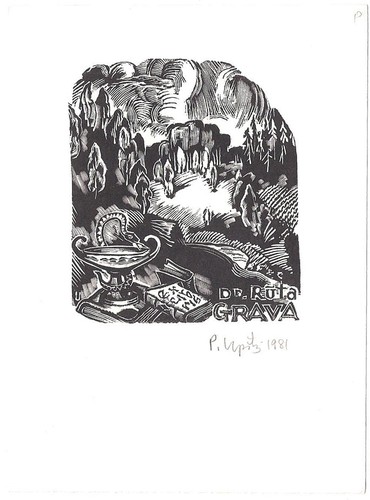 Peteris upitis exlibris für - exlibris,