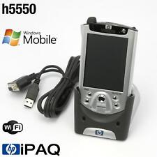 POCKET PC HP iPAQ h5550 3.8" PDA WINDOWS MOBILE 2003 4.2 NETZTEIL DOCKINGSTATION