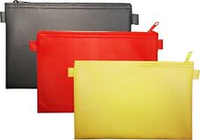 3 x Banktasche schwarz rot