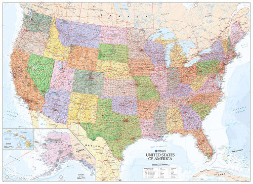 Map america united states - map, of
