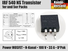 Irf 540 kanal power - 540, ns