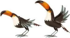 2 Stück Tukan Vogelfiguren
