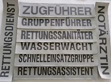 Rückenschild "SEG", Rettungsdienst DRK BRK SEG Arzt (42 cm x 8 cm)