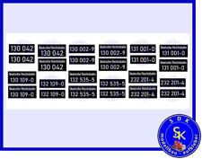 Loknummern DDR Deutsche Reichsbahn Taigatrommel / Ludmilla Aufkleber - Spur G