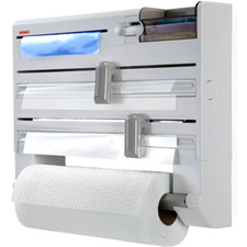 LEIFHEIT Parat PLUS Wandrollenhalter Küchenrollenhalter Alu- & Frischhaltefolie