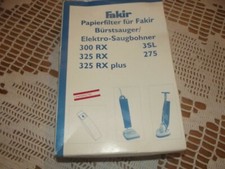 5 Papierfilter Fakir Bürstsauger/Elektrosaugbohner
