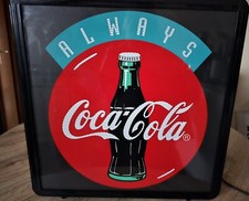 Rarität - Original Coca Cola Werbe-Leucht-Display mit Glasfaser-Lichtspiel - RAR