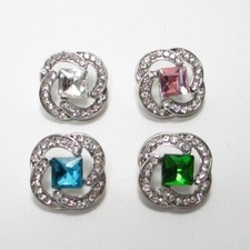 18mm Wechselknopf Druckknopf Chunk Click Snap Button Strass Schmuck Anhänger