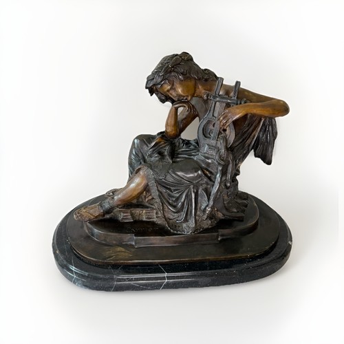 Patinierte bronze orpheus - bronze,