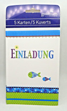 EINLADUNGSKARTEN  KONFIRMATION/KOMMUNION 5ST.INKL.5KUVERTS  VON GOLDBUCH (NEU)