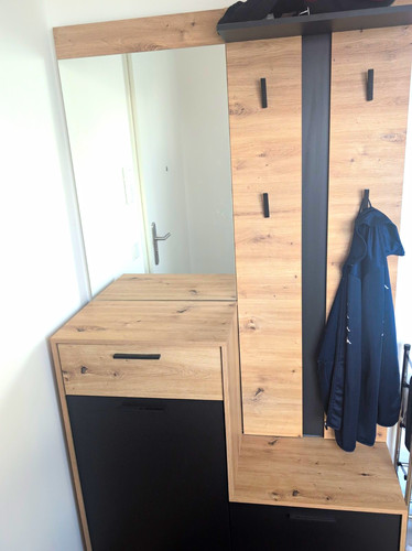 Moderne wandgarderobe mit - moderne,