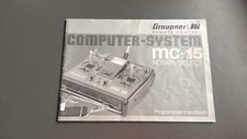 Graupner Anleitung  Sender MC 15 Programmierhandbuch