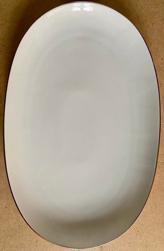 Ovale porzellan servierplatte - ovale, porzellan-servierplatte