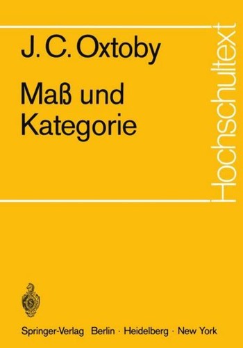 Maß und kategorie c - j.,